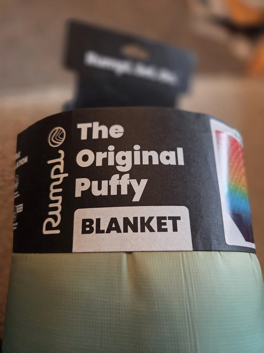 The Original Puffy Blanket Rumpl - Camping, Hiking, outdoor Baja Fade